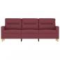 Preview: 3-Sitzer-Sofa Weinrot 180 cm Stoff