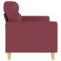 Preview: 3-Sitzer-Sofa Weinrot 180 cm Stoff