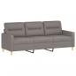 Preview: 3-Sitzer-Sofa Taupe 180 cm Stoff