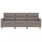 Preview: 3-Sitzer-Sofa Taupe 180 cm Stoff