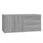 Preview: TV-Schrank Grau Sonoma 80x34x36 cm Holzwerkstoff