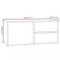 Preview: TV-Schrank Grau Sonoma 80x34x36 cm Holzwerkstoff