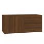 Preview: TV-Schrank Braun Eichen-Optik 80x34x36 cm Holzwerkstoff