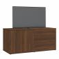 Preview: TV-Schrank Braun Eichen-Optik 80x34x36 cm Holzwerkstoff