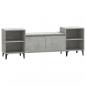 Preview: TV-Schrank Betongrau 160x35x55 cm Holzwerkstoff