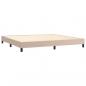 Preview: Boxspringbett mit Matratze & LED Cappuccino-Braun 200x200cm