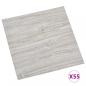 Preview: PVC-Fliesen Selbstklebend 55 Stk. 5,11 m² Hellgrau