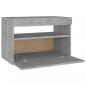 Preview: TV-Schrank mit LED-Leuchten Betongrau 60x35x40 cm