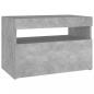 Preview: TV-Schrank mit LED-Leuchten Betongrau 60x35x40 cm