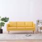 Preview: ARDEBO.de - 3-Sitzer-Sofa Stoff Gelb