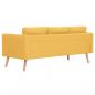 Preview: 3-Sitzer-Sofa Stoff Gelb