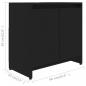 Preview: Badezimmerschrank Schwarz 60x33x61 cm Holzwerkstoff