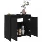 Preview: Badezimmerschrank Schwarz 60x33x61 cm Holzwerkstoff