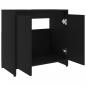 Preview: Badezimmerschrank Schwarz 60x33x61 cm Holzwerkstoff