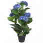 Preview: ARDEBO.de - Künstliche Hortensie mit Topf 60 cm Blau