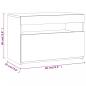 Preview: TV-Schrank mit LED-Leuchten Grau Sonoma 60x35x40 cm