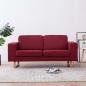 Preview: ARDEBO.de - 2-Sitzer-Sofa Stoff Weinrot