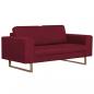 Preview: 2-Sitzer-Sofa Stoff Weinrot