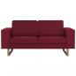 Preview: 2-Sitzer-Sofa Stoff Weinrot