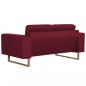 Preview: 2-Sitzer-Sofa Stoff Weinrot