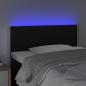 Preview: LED Kopfteil Schwarz 80x5x78/88 cm Kunstleder