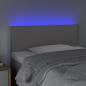 Preview: LED Kopfteil Grau 80x5x78/88 cm Kunstleder