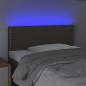 Preview: LED Kopfteil Taupe 90x5x78/88 cm Stoff