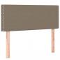 Preview: LED Kopfteil Taupe 90x5x78/88 cm Stoff