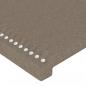 Preview: LED Kopfteil Taupe 90x5x78/88 cm Stoff