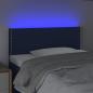 Preview: LED Kopfteil Blau 90x5x78/88 cm Stoff