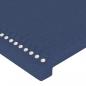 Preview: LED Kopfteil Blau 90x5x78/88 cm Stoff