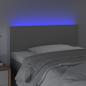 Preview: LED Kopfteil Grau 90x5x78/88 cm Kunstleder