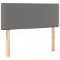 Preview: LED Kopfteil Grau 90x5x78/88 cm Kunstleder