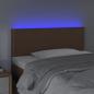 Preview: LED Kopfteil Braun 100x5x78/88 cm Kunstleder