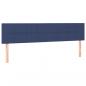 Preview: LED Kopfteil Blau 180x5x78/88 cm Stoff