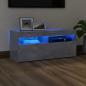 Preview: ARDEBO.de - TV-Schrank mit LED-Leuchten Betongrau 90x35x40 cm