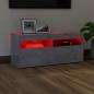 Preview: TV-Schrank mit LED-Leuchten Betongrau 90x35x40 cm