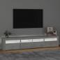 Preview: TV-Schrank mit LED-Leuchten Betongrau 210x35x40 cm