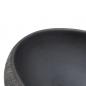 Preview: Aufsatzwaschbecken Schwarz und Grau Oval 59x40x15 cm Keramik