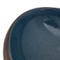 Preview: Aufsatzwaschbecken Braun und Blau Oval 59x40x15 cm Keramik