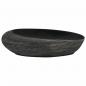 Preview: Aufsatzwaschbecken Grau und Schwarz Oval 59x40x14 cm Keramik