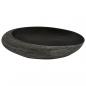 Preview: Aufsatzwaschbecken Grau und Schwarz Oval 59x40x14 cm Keramik