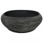 Preview: Aufsatzwaschbecken Grau und Schwarz Oval 59x40x14 cm Keramik