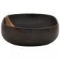 Preview: Aufsatzwaschbecken Schwarz Oval 59x40x14 cm Keramik