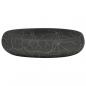 Preview: Aufsatzwaschbecken Schwarz Oval 59x40x15 cm Keramik