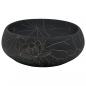 Preview: Aufsatzwaschbecken Schwarz Oval 59x40x15 cm Keramik