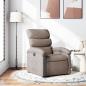 Preview: ARDEBO.de - Relaxsessel Taupe Stoff