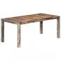 Preview: Esstisch Grau 180 x 90 x 76 cm Massivholz