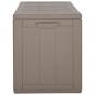 Preview: Garten-Aufbewahrungsbox 270 L Braun PP Rattan