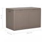 Preview: Garten-Aufbewahrungsbox 180 L Braun PP Rattan